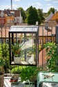 Juliana Urban Balcony Drivhus Herdet Glass Sort 0,16 m²