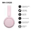 Sony WH-CH520 Rosa