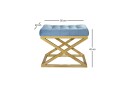 Gillie Sittepuff 40 cm   Gull/Turkis
