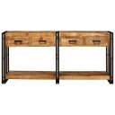  Konsollbord 2 pcs Brun 160 x 33 x 75 cm Solid Akasietre
