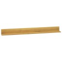 vidaXL Vegghyller 2 stk 110x10x10 cm heltre teak