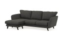 Trend Lyx 3 seters Venstrevendt L formet Sjeselongsofa i Manchester   Mørk grå