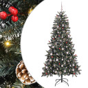  Kunstig juletre grønn 114 x 114 x 210 cm PVC og plast og stål
