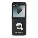 Karl Lagerfeld Saffiano Monogram Case for Samsung Galaxy Z Flip 6 - Black