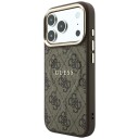 Guess 4G Classic MagSafe Mobildeksel til iPhone 17 Pro / 18 Pro Brun