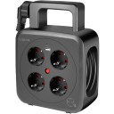 Logilink Kabeltrommel 5 Meter 4 Jordede Stikkontakter + Usb a/usb c 20W IP20