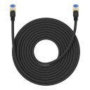Braided network cable cat.7 Baseus Ethernet RJ45 10Gbps 15m (black)