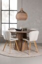 Venture Home   Spisegruppe Lanzo med 4 stk stoler Lilja   Brun