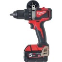Milwaukee Bor/skrutrekker M18 BLDD2-502X 18V 5.0Ah, med HD-Box