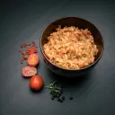 Real Turmat Pulled Pork w/Rice, gryte med ris og revet svinekjøtt 500g Orange