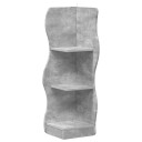 vidaXL Hjørnehylle med hylle Betonggrå 34 x 33 x 102 cm Konstruert tre
