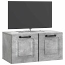 Vegghengt TV skap Betonggrå 59,5 x 31 x 30 cm Konstruert tre
