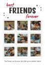 Best Friends Forever Personalized Photo Collage Plakat Plakat / 50x70cm