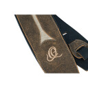 Ortega OSBS-3 Bass Leather Strap Desert stone