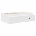 Oppbevaringsseng Hvit 100x200 cm