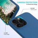 iPhone 16 Pro Max Liquid Silikondeksel Blå