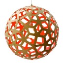 David Trubridge Coral Ø100 Rød Taklampe