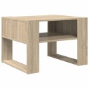  Kaffebord med lagring Sonoma eik 66 x 53 x 45 cm Konstruert tre