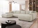Krysen 4 seters sovesofa med dobbeltdivan   beige