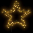 vidaXL Julelysdekorasjon med pigger stjerne 115 LEDs 85 cm