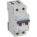 Legrand 5 stk TX³ MCB automatsikring C4 2P 2M 10/10KA