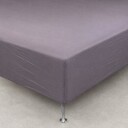 Sengetøy av flanell bokslaken 160x200 cm   100% bomullsflanell   Lysegrått formsydd laken