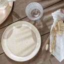 Perlemor Salattallerken Ø 24 cm Porselen Beige