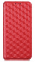 INCOVER Alcatel 1S (2021) / 3L (2021) PU Skinn Flip Deksel med Lommebok - Rombe - Rød