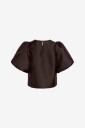 Vila   Bluse viShina 2/4 O neck Top   Brun