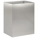 vidaXL Hageblomsterpotte Sølv 40 x 30 x 40 cm Rustfritt stål