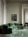 Bølget ryeteppe   Aranga Super Soft Fur grønn Størrelse: 200 x 290 cm