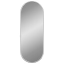  Veggspeil sølv 40x15 cm oval