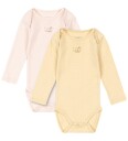 Fanga Fontana Bodyer I/e Bello 2 pack Banana Crepe/kreolsk Fanga Fontana 1 år 80 Langermet Body Gul Rosa