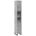 vidaXL Baderomsskap betonggrå 30x30x190 cm konstruert tre