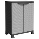 vidaXL Plastskap 68x39x92 cm rottingdesign
