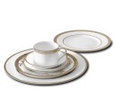 Wedgwood Lace Gold tekopp med skål 30 cl