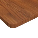  Firkantet bordplate mørkebrun 60x60x2,5 cm behandlet heltre eik 343044