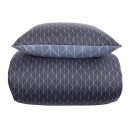 In Style Dobbelt sengetøy - 200x220 cm - Harlequin Blue - Microfiber sengetøy