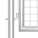 vidaXL Hageport netting sølv 500x175 cm galvanisert stål