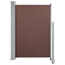 vidaXL Uttrekkbar sidemarkise 120x300 cm brun