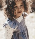 That"s Mine Kjole   Canza   Doux Bleu   Thats Mine   2 år 92   Kjole Blå Hvit