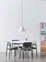 HAY Compass Taklampe Ø43 Børstet Aluminium