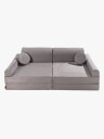 Meowbaby Play Premium Slimcord  Byggbar Sofa Grå