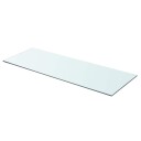 vidaXL Hyllepaneler 2 stk klart glass 80x30 cm