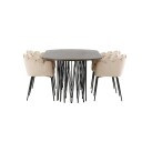 Furniture/Fashion Spisegruppe furniture/fashion Stone med 4 Limhamn Stoler GR23041