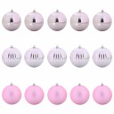  Julekule Sett 15 pcs Rosa