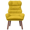  Avslappende stol Gul 69 x 74 x 93 cm Fløyel