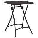  Sammenleggbar Hagebord - Antrasitt - 55x55x73 cm Stål