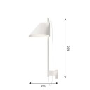 Louis Poulsen Yuh Vegglampe Hvit