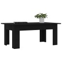 vidaXL Salongbord svart 100x60x42 cm sponplate